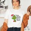 Santa Hat Basic Grinch Pink Merry Christmas 2023 Shirt