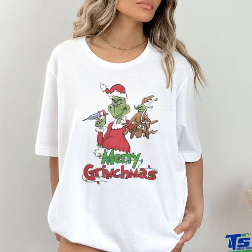 Santa Grinch Merry Grinchmas Nurse Light Shirt