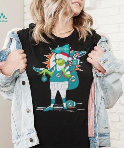 Santa Grinch Miami Dolphins Gift Christmas 2023 Shirt