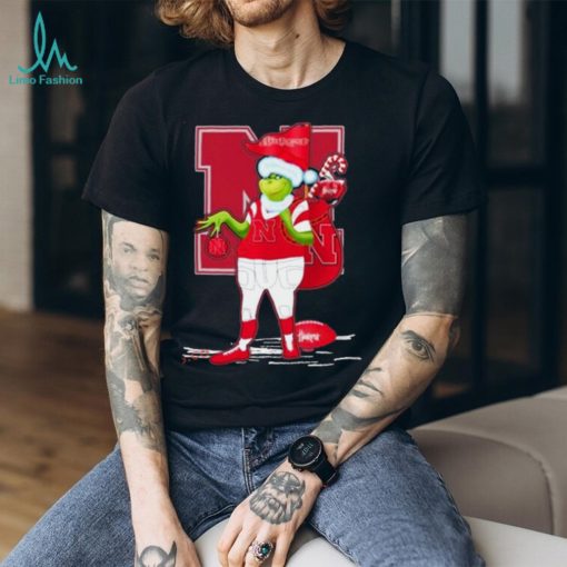 Santa Grinch Nebraska Cornhuskers Gift Christmas Tshirt