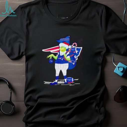 Santa Grinch New England Patriots Gift Christmas 2023 shirt