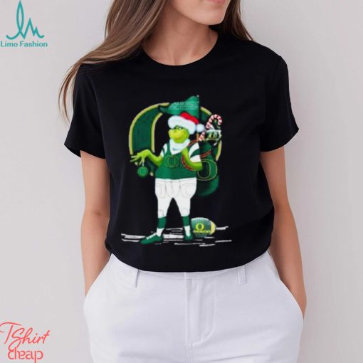 Santa Grinch Oregon Ducks Gift Christmas Shirt
