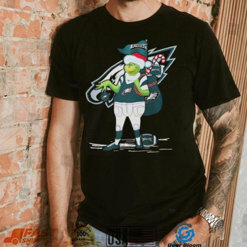 Santa Grinch Philadelphia Eagles Gift Christmas 2023 Shirt