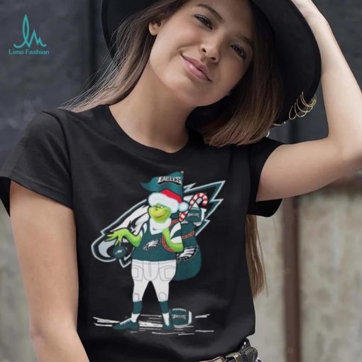 Santa Grinch Philadelphia Eagles Gift Christmas 2023 Shirt