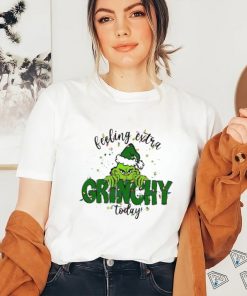 Santa Grinch Santa Hat Green Feeling Extra Grinchy Today shirt