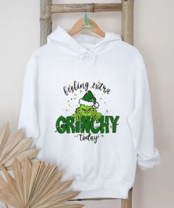 Santa Grinch Santa Hat Green Feeling Extra Grinchy Today shirt