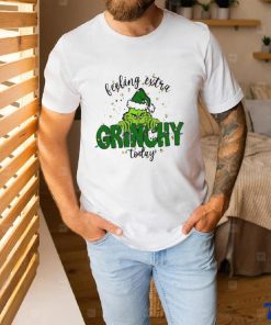 Santa Grinch Santa Hat Green Feeling Extra Grinchy Today shirt