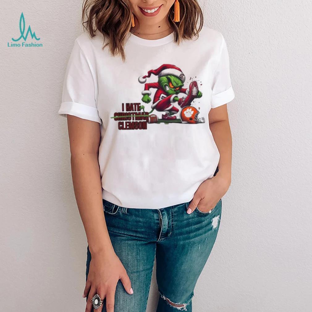 Santa Grinch South Carolina Gamecocks I Hate Clemson 2023 Shirt Santa Grinch South Carolina Gamecocks I Hate Clemson 2023 Shirt