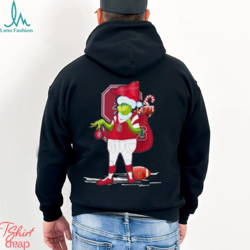 Santa Grinch Stanford Cardinal Gift Christmas Shirt