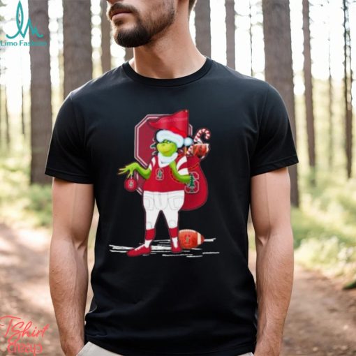 Santa Grinch Stanford Cardinal Gift Christmas Shirt