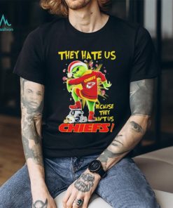 Santa Grinch Stomp They Hate Us Because They Ain’t Us Kansas City Chiefs Christmas Shirt