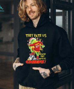 Santa Grinch Stomp They Hate Us Because They Ain’t Us Kansas City Chiefs Christmas Shirt