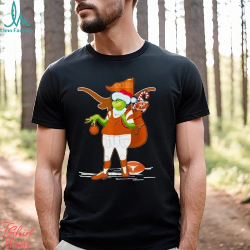 Santa Grinch Texas Longhorns Gift Christmas Shirt