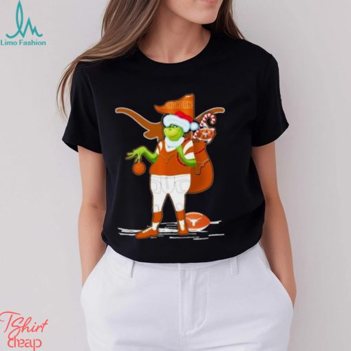 Santa Grinch Texas Longhorns Gift Christmas Shirt