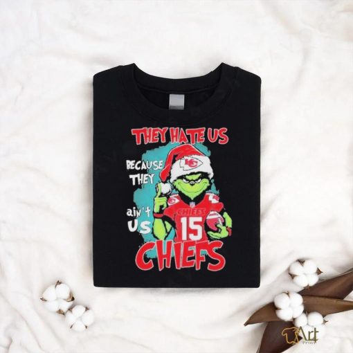 Santa Grinch They Hate Us Because Ain’t Us Kansas City Chiefs Christmas Shirt
