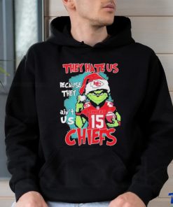 Santa Grinch They Hate Us Because Ain’t Us Kansas City Chiefs Christmas Shirt