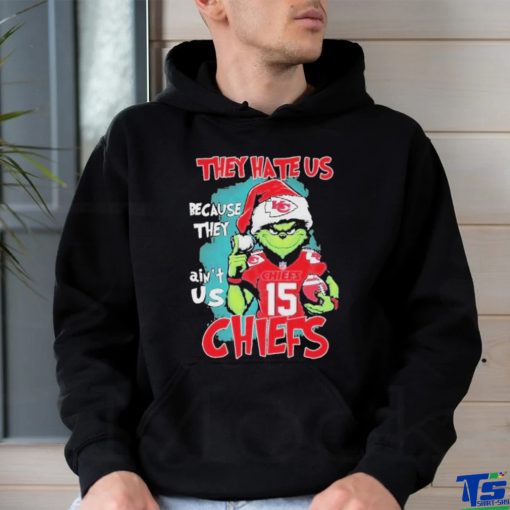 Santa Grinch They Hate Us Because Ain’t Us Kansas City Chiefs Christmas Shirt