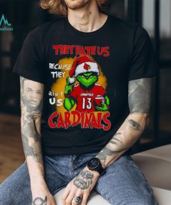 Santa Grinch They Hate Us Because They Ain’t Louisville Cardinals Football Shirt