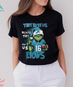 Santa Grinch They Hate Us Because They Ain’t Us Detroit Lions Shirt