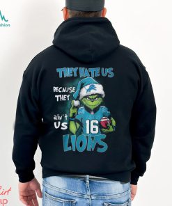 Santa Grinch They Hate Us Because They Ain’t Us Detroit Lions Shirt