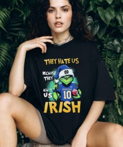 Santa Grinch They Hate Us Because They Ain’t Us Notre Dame Fighting Irish Christmas Shirt
