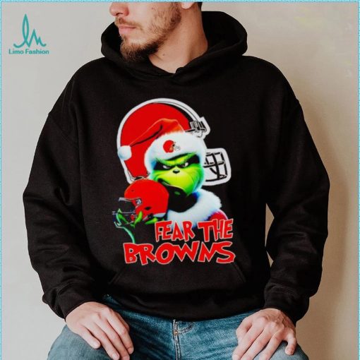 Santa Grinch fear the Cleveland Browns NFL shirt