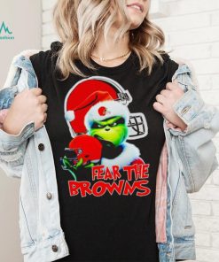 Santa Grinch fear the Cleveland Browns NFL shirt