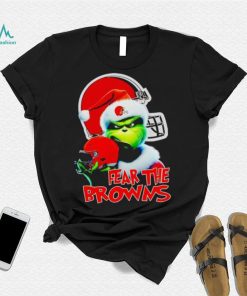 Santa Grinch fear the Cleveland Browns NFL shirt