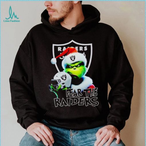 Santa Grinch fear the Las Vegas Raiders NFL shirt