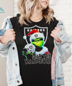 Santa Grinch fear the Las Vegas Raiders NFL shirt