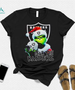 Santa Grinch fear the Las Vegas Raiders NFL shirt