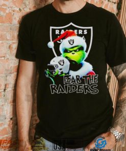 Santa Grinch fear the Las Vegas Raiders NFL shirt