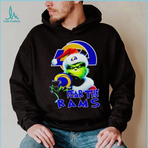 Santa Grinch fear the Los Angeles Rams NFL shirt