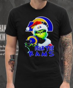 Santa Grinch fear the Los Angeles Rams NFL shirt