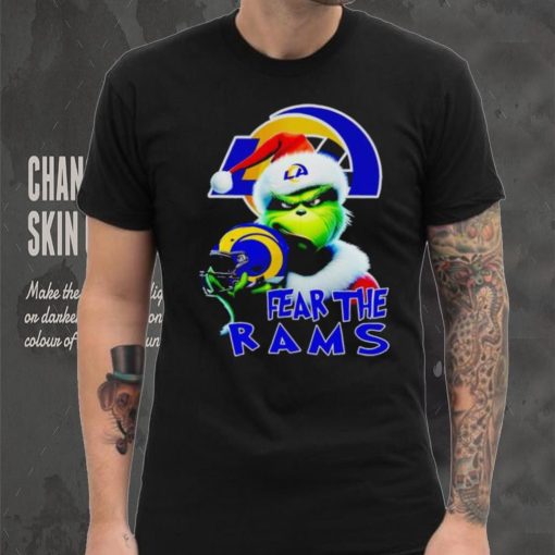 Santa Grinch fear the Los Angeles Rams NFL shirt