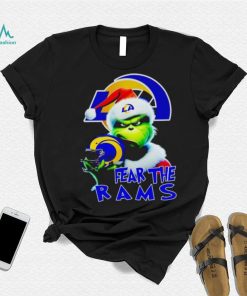 Santa Grinch fear the Los Angeles Rams NFL shirt