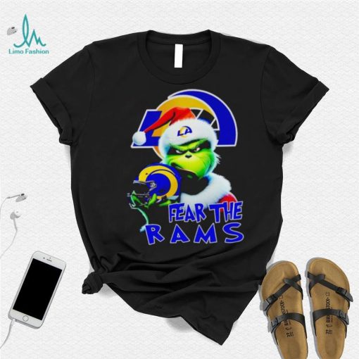 Santa Grinch fear the Los Angeles Rams NFL shirt