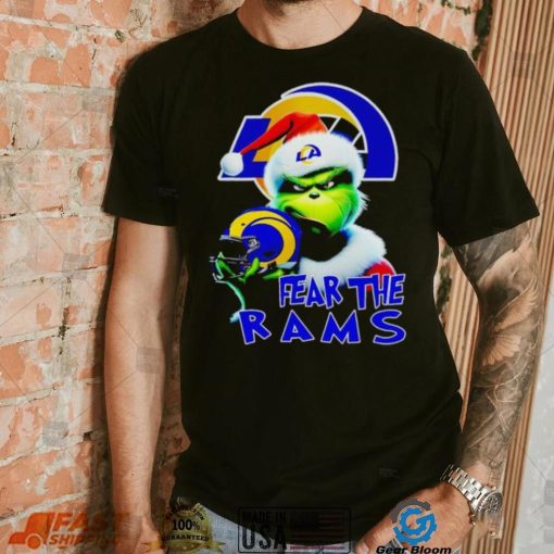 Santa Grinch fear the Los Angeles Rams NFL shirt