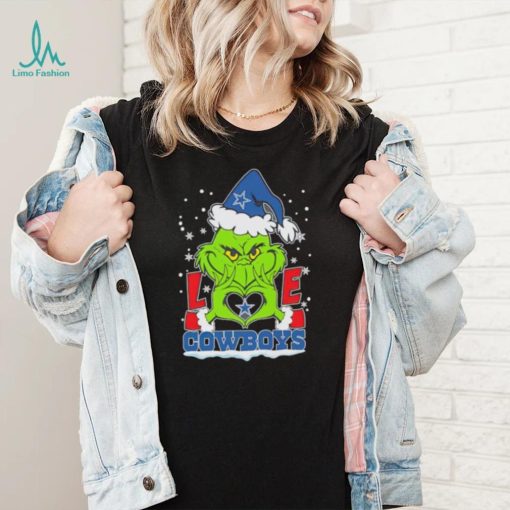 Santa Grinch love Dallas Cowboys shirt