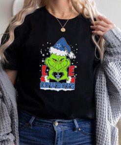 Santa Grinch love Dallas Cowboys shirt