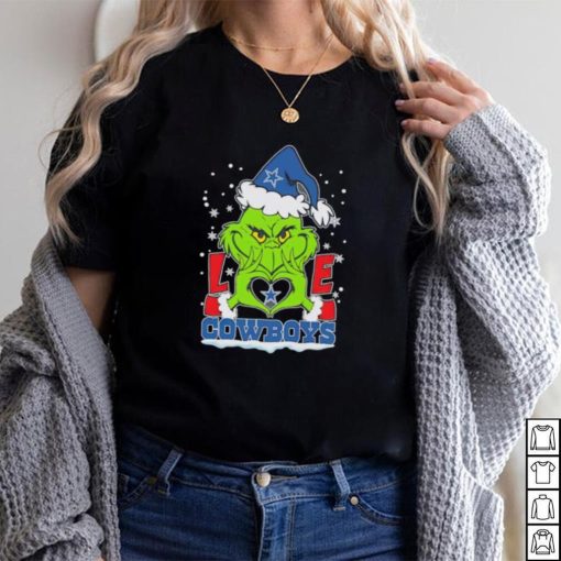 Santa Grinch love Dallas Cowboys shirt