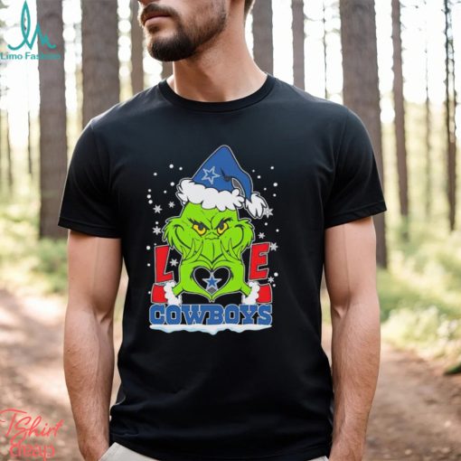Santa Grinch love Dallas Cowboys shirt