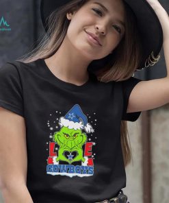 Santa Grinch love Dallas Cowboys shirt