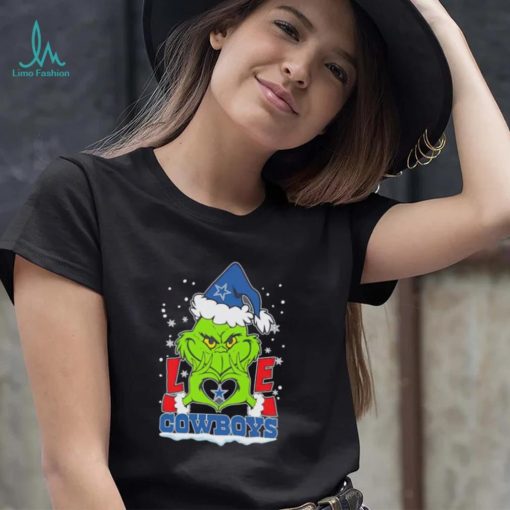 Santa Grinch love Dallas Cowboys shirt