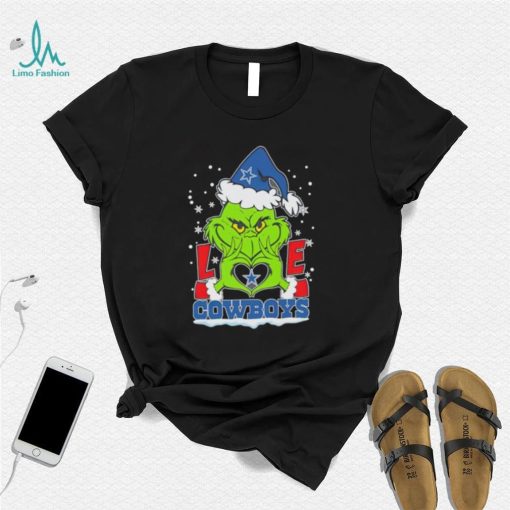 Santa Grinch love Dallas Cowboys shirt