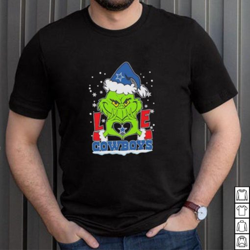 Santa Grinch love Dallas Cowboys shirt