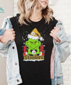 Santa Grinch love Pittsburgh Steelers shirt