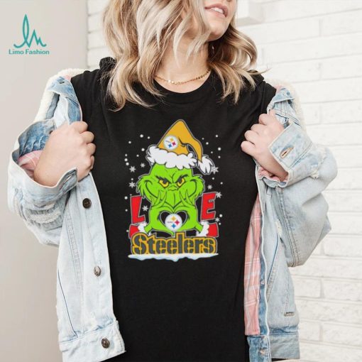 Santa Grinch love Pittsburgh Steelers shirt