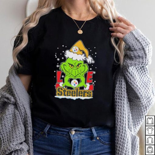 Santa Grinch love Pittsburgh Steelers shirt