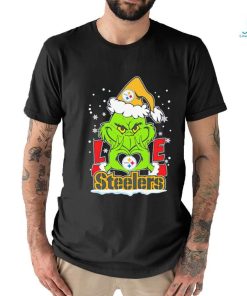 Santa Grinch love Pittsburgh Steelers shirt